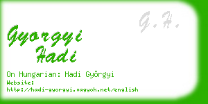 gyorgyi hadi business card